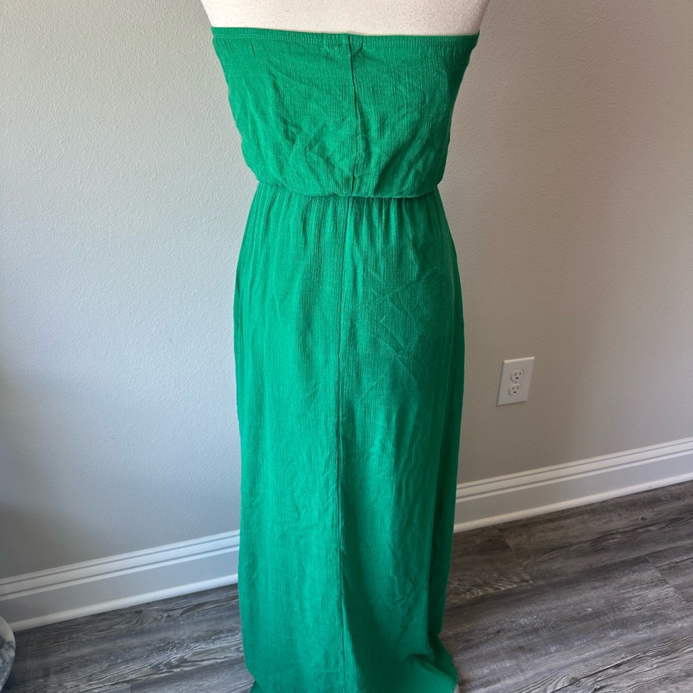 Ruby Rox Green Strapless long Sundress - Picture 4 of 11